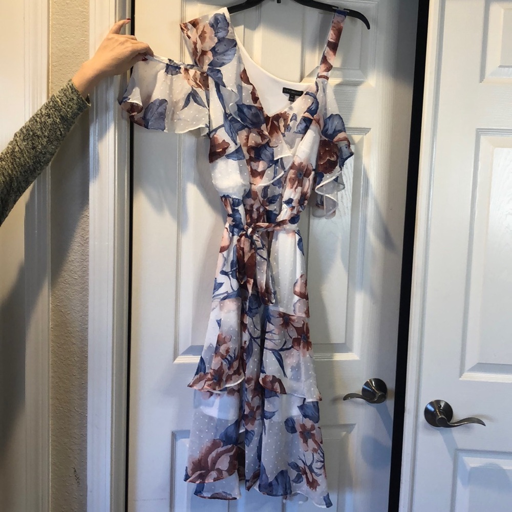 Lane Bryant Floral Ruffle Dress